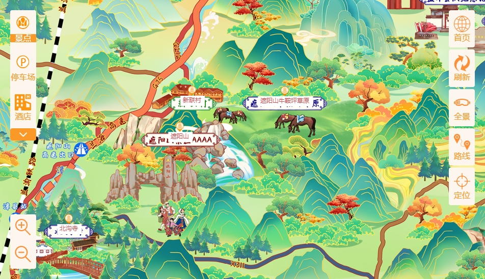 云南手绘地图：智慧景区智能化需求的深度挖掘